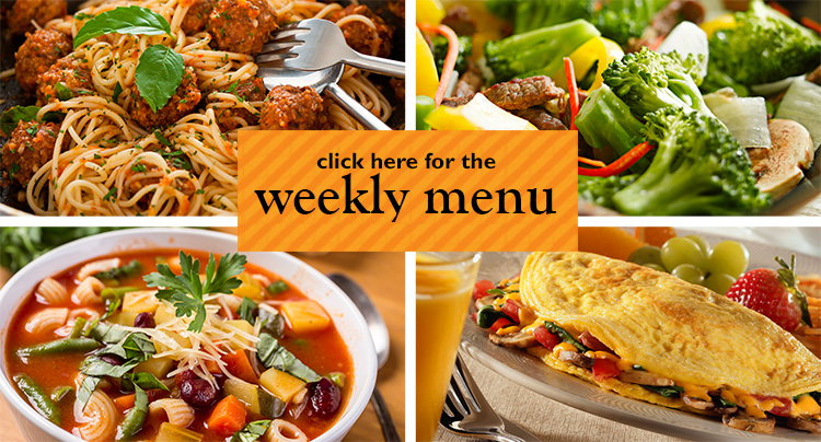 click here for the weekly menu